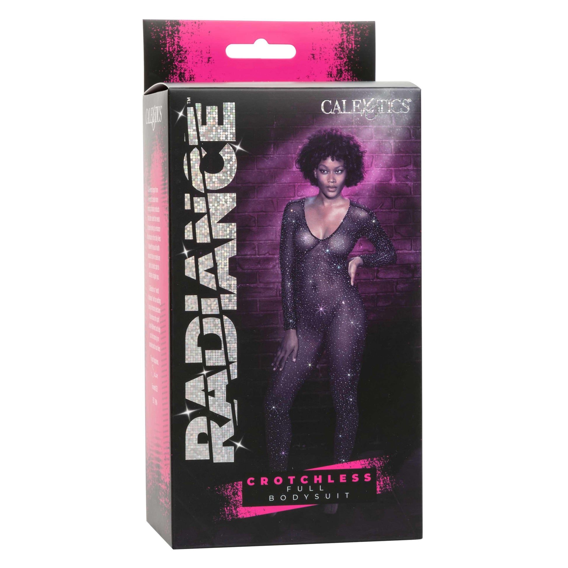 Radiance Crotchless Full Body Suit - One Size - Black - Love It Wet