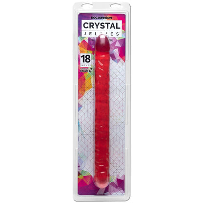 Crystal Jellies 18 Inch Double Dong - Clear - Love It Wet