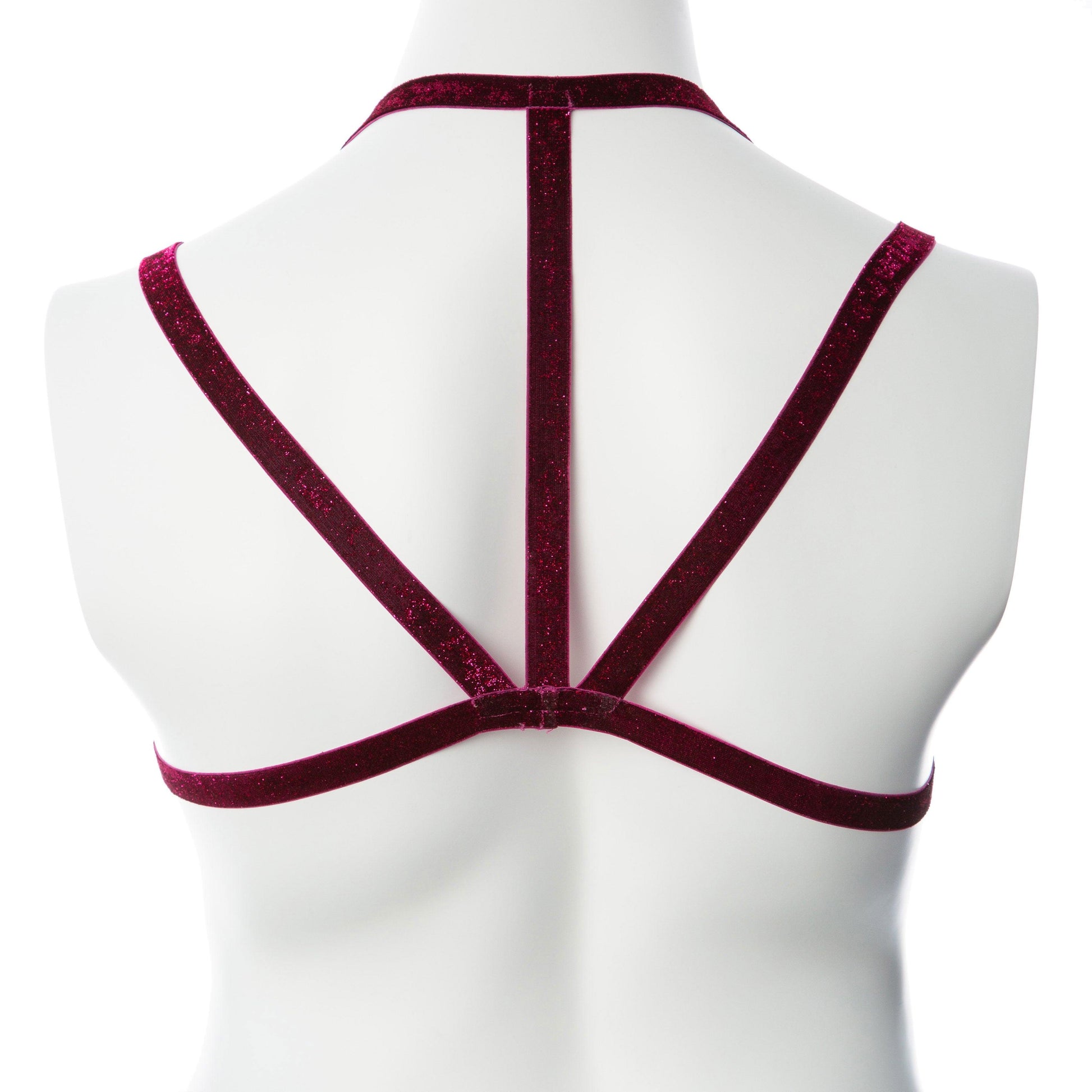 Gender Fluid Sugar Coated Harness - Small/large - Raspberry - Love It Wet