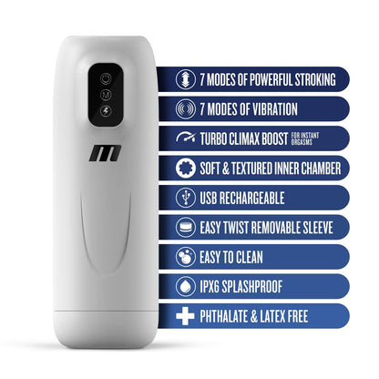 M for Men - Robo-Bator - White - Love It Wet