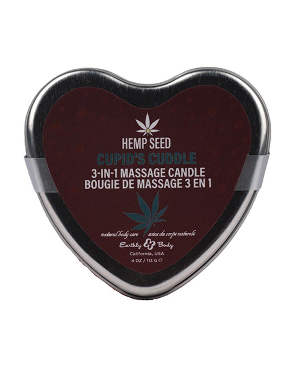 Hemp Seed 3-in-1 Valentines Day Candle - Ero's Embrace 4 Oz - Love It Wet