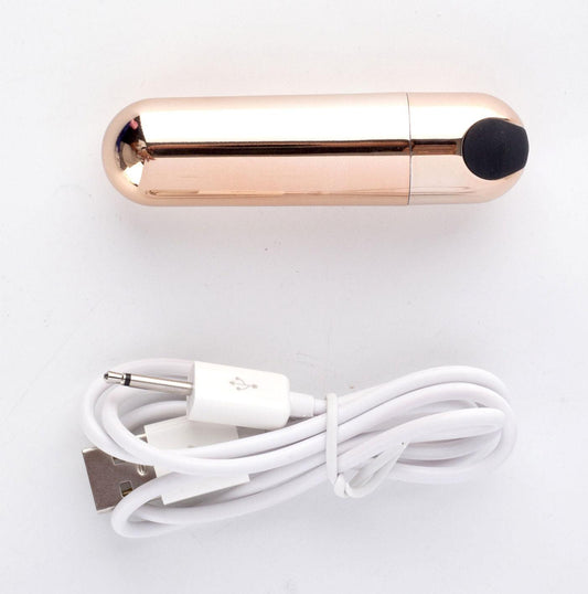 Jessi Gold Super Charged Mini Bullet - Rose Gold - Love It Wet