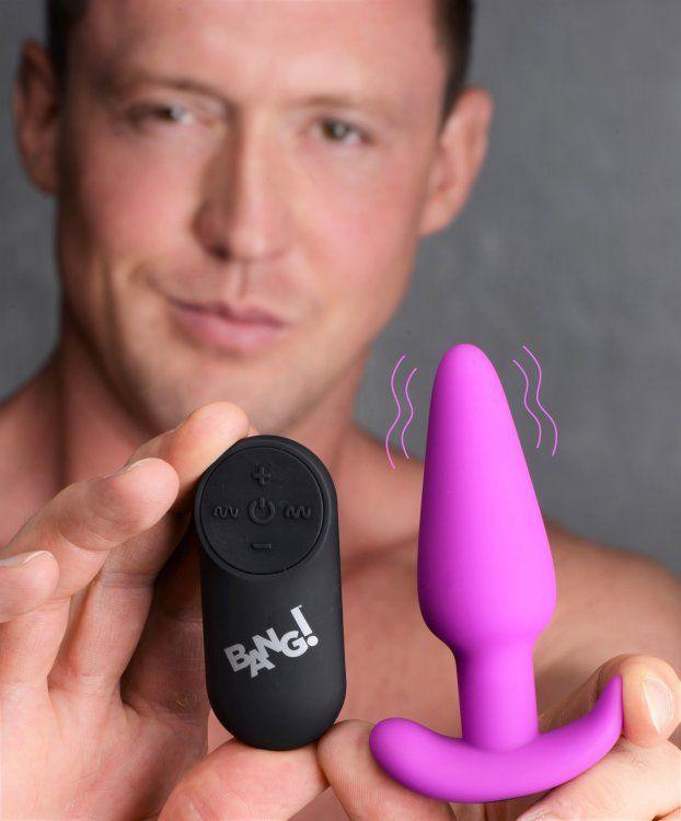 21x Silicone Butt Plug With Remote - Pink - Love It Wet