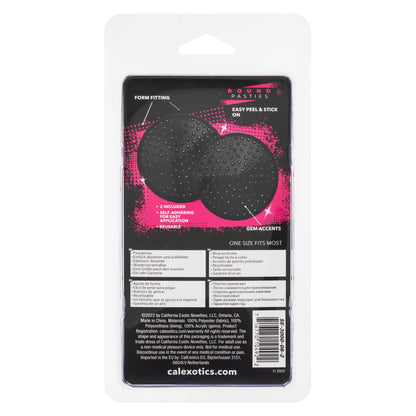 Radiance Round Pasties - Black - Love It Wet