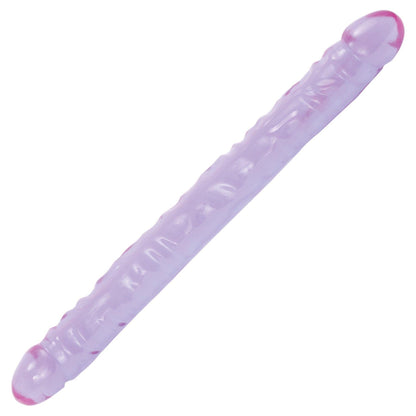 Crystal Jellies 18 Inch Double Dong - Clear - Love It Wet