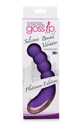 Silicone Beaded Vibrator - Violet - Love It Wet