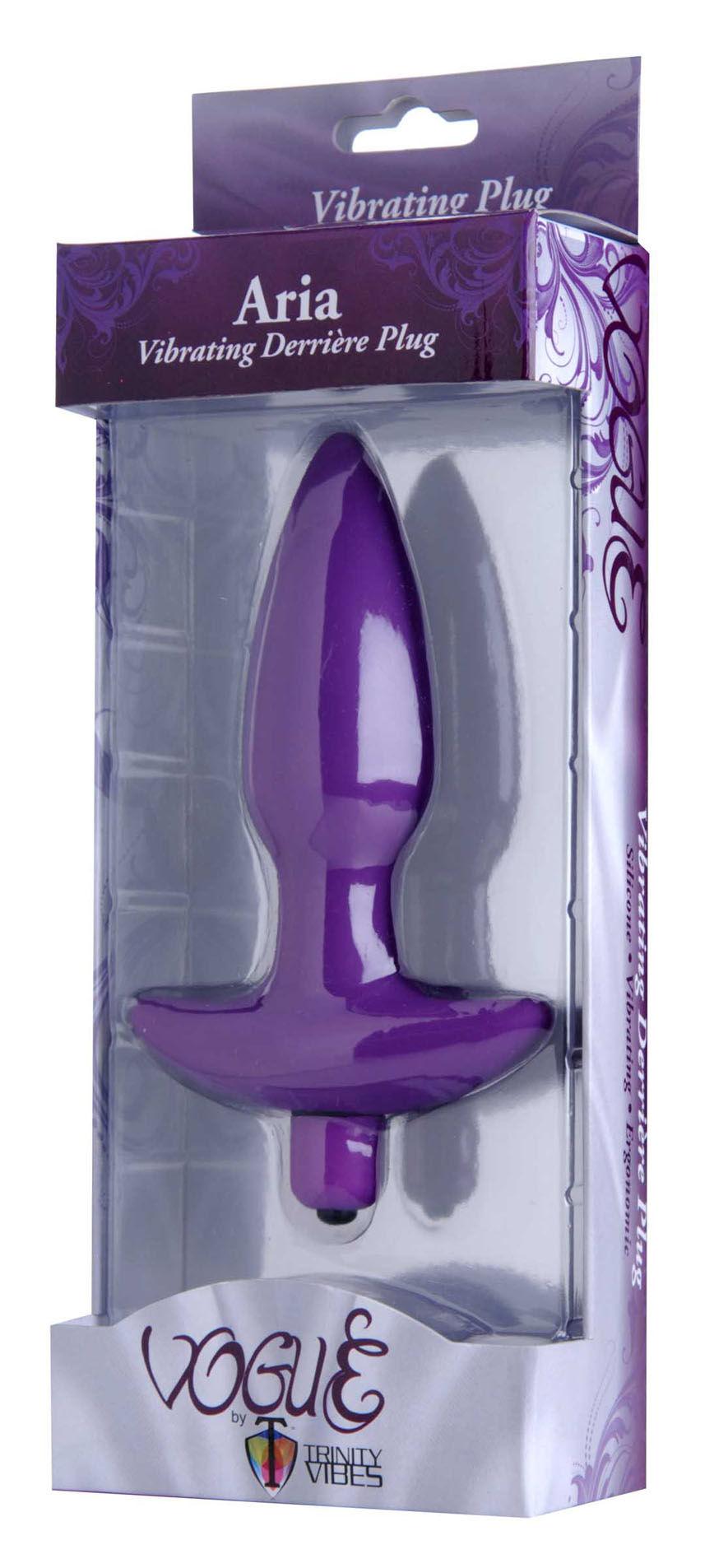 Aria Vibrating Silicone Anal Plug - Medium - Love It Wet