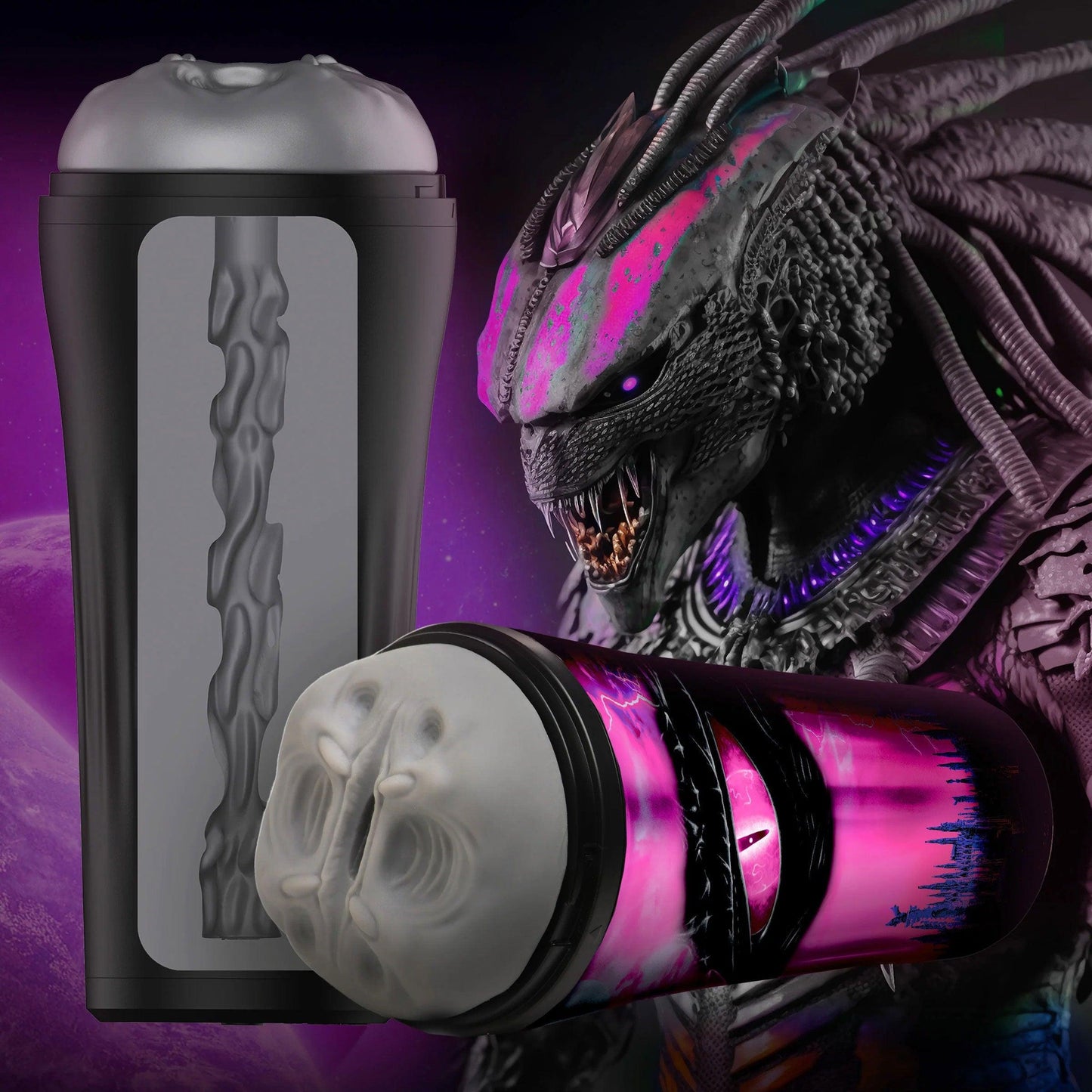 Predator Creature Stroker - Gray - Love It Wet