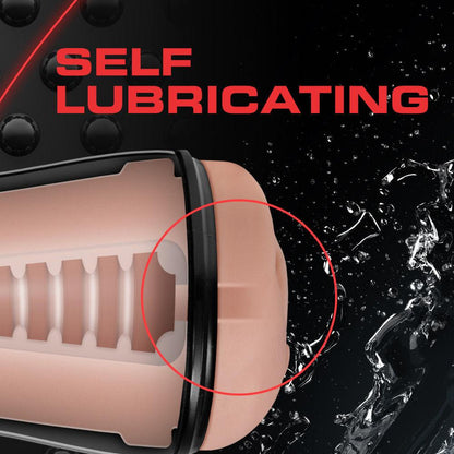 M for Men - Soft and Wet - Pussy With Pleasure Ridges and Orbs - Self Lubricating Stroker Cup - Vanilla - Love It Wet