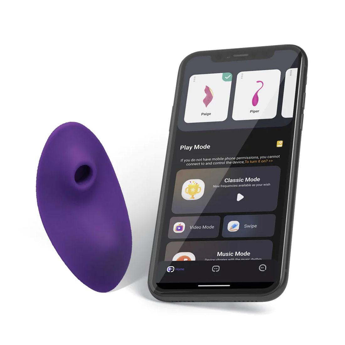 Link Paige - App Connected Dual Function Panty Vibe - Purple - Love It Wet