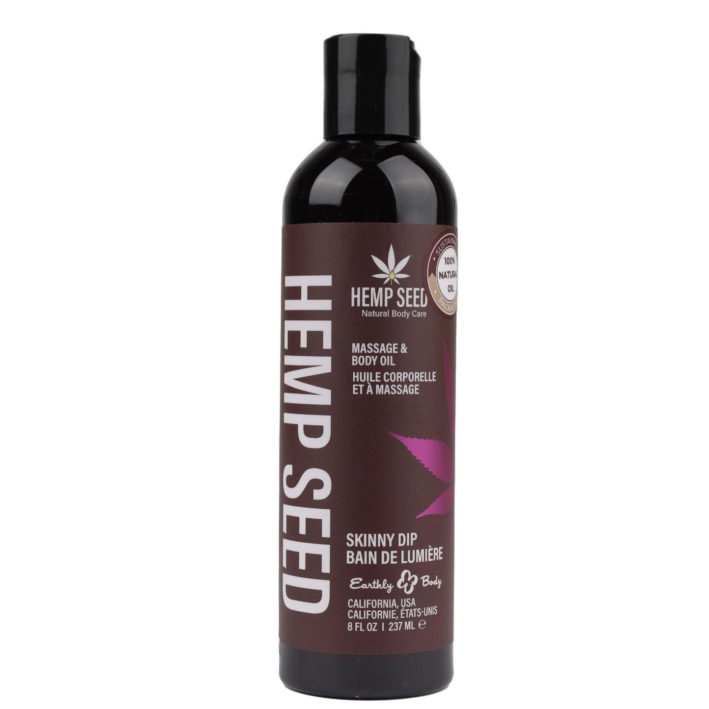 Hemp Seed Massage and Body Oil - Skinny Dip - 2 Fl. Oz/ 60ml - Love It Wet