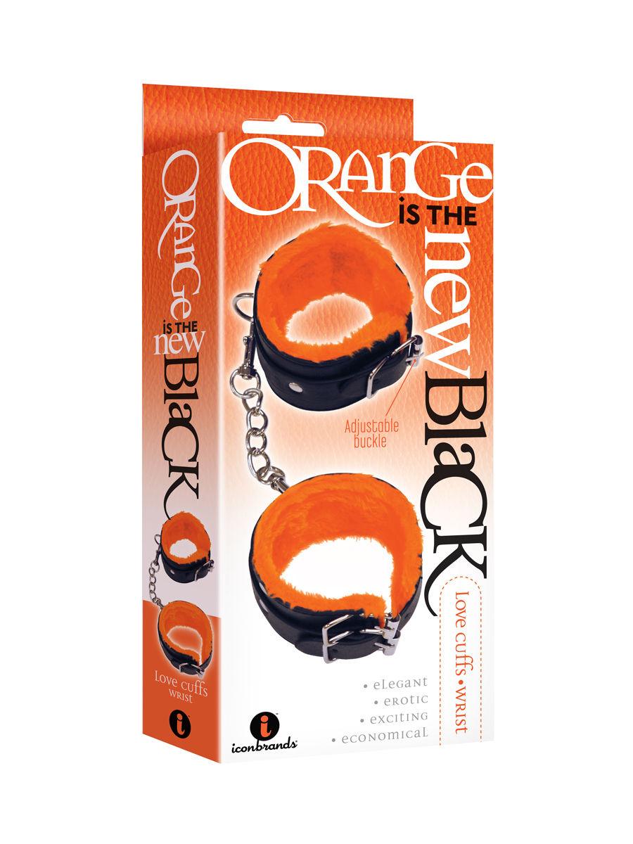 The 9's Orange Is the New Black Love Cuffs Wrist - Black - Love It Wet