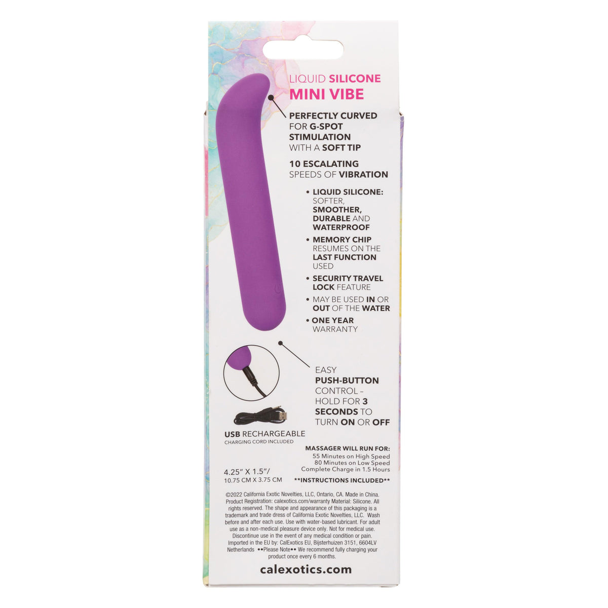Bliss Liquid Silicone Mini G Vibe - Purple - Love It Wet