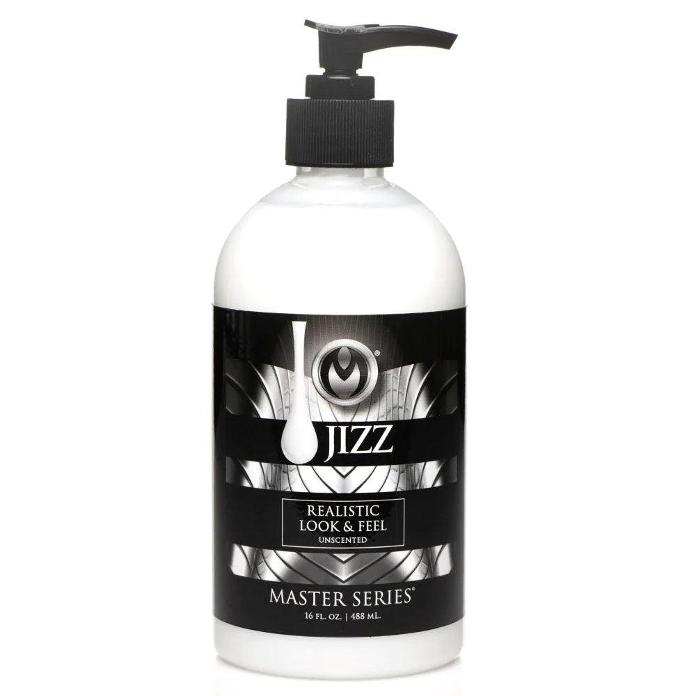 Master Series Jizz Unscented Water-Based Body Glide - 16 Oz - Love It Wet