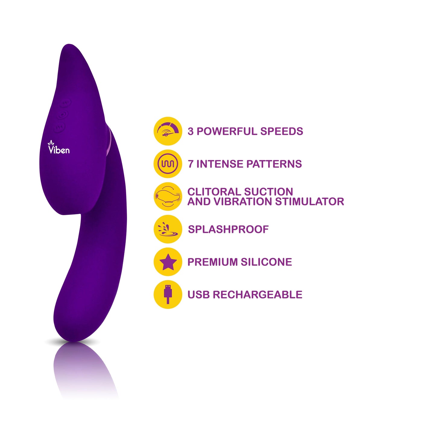 Symphony - Violet - Insertable Triple Motor Vibe - Love It Wet