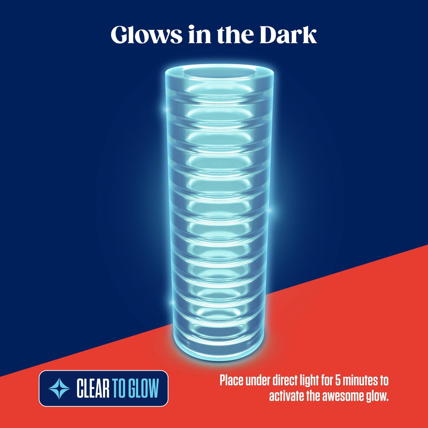 Rize - Ribz - Glow in the Dark Self - Lubricating Stroker - Clear - Love It Wet