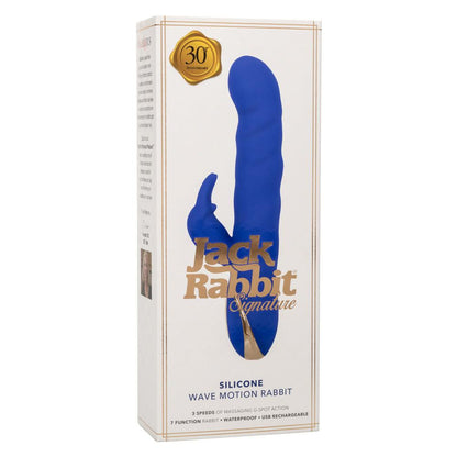 Jack Rabbit Signature Silicone Wave Motion Rabbit - Blue - Love It Wet