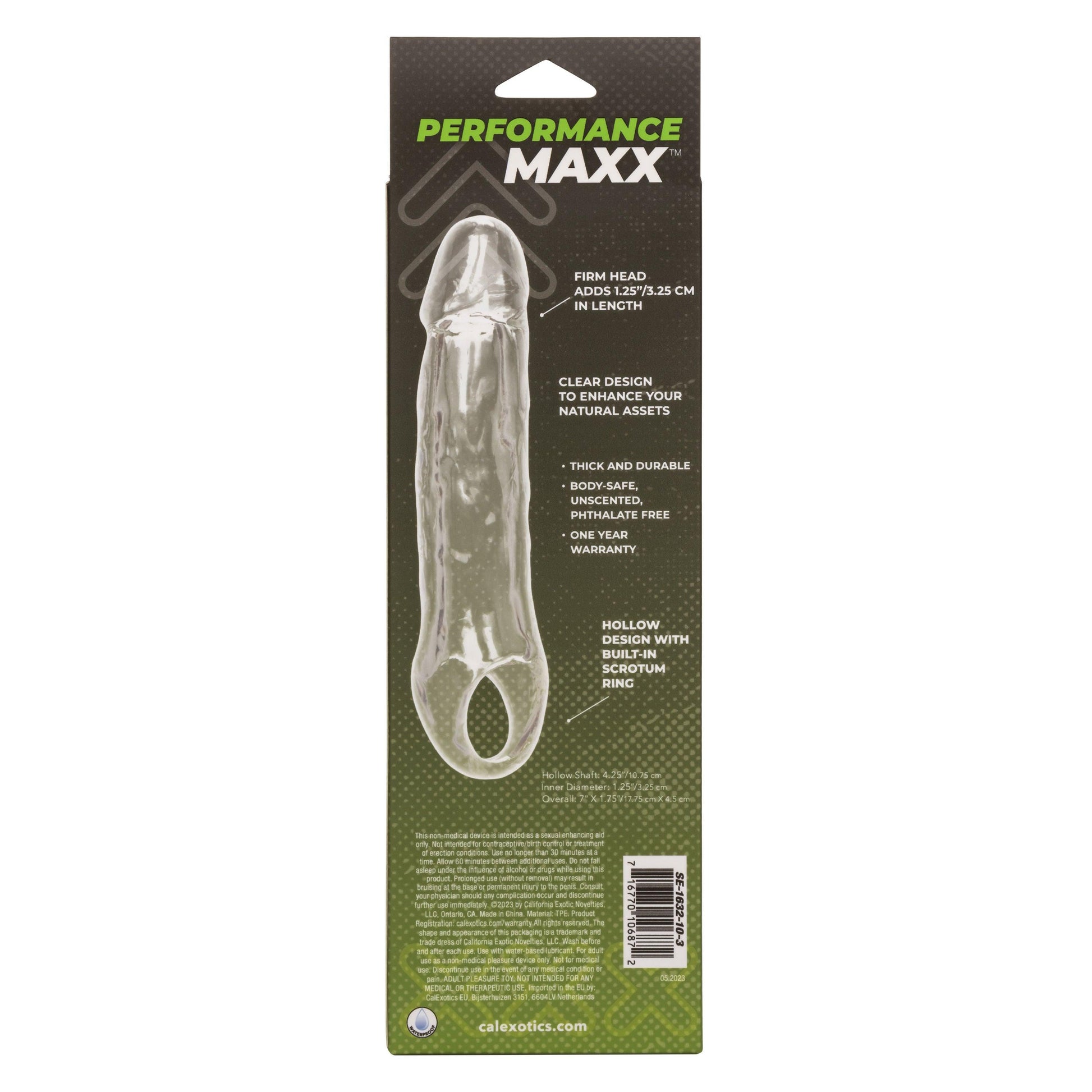 Performance Maxx Clear Extension - 5.5 Inch - Clear - Love It Wet