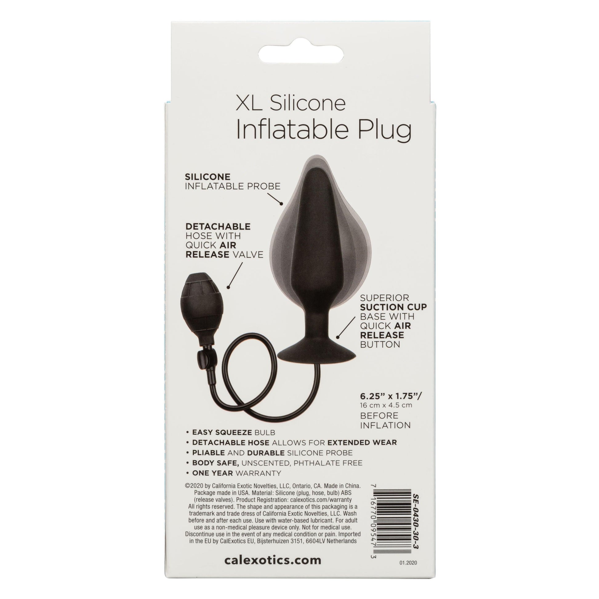 Xl Silicone Inflatable Plug - Love It Wet