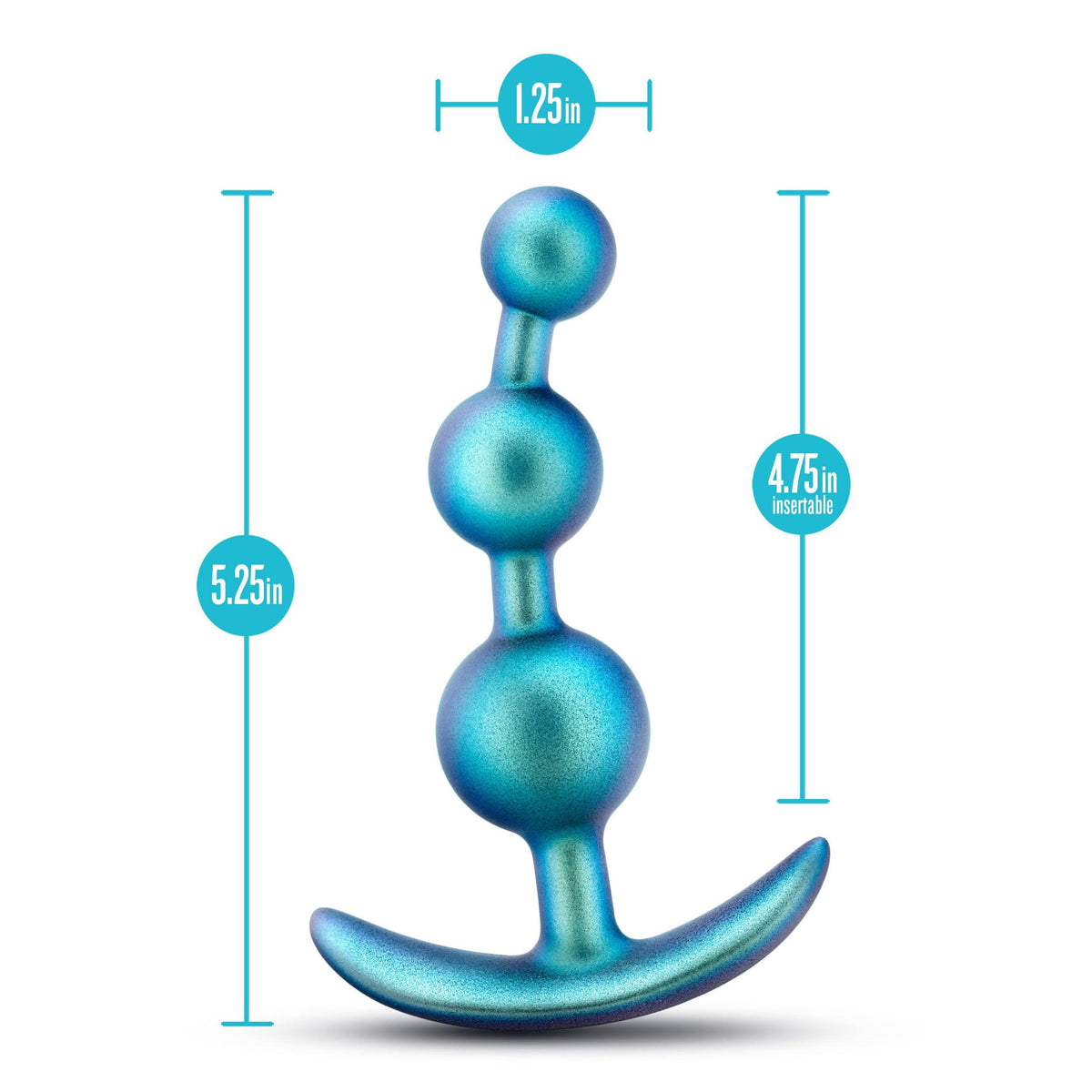 Anal Adventures Matrix - Gamma Plug - Neptune Teal - Love It Wet