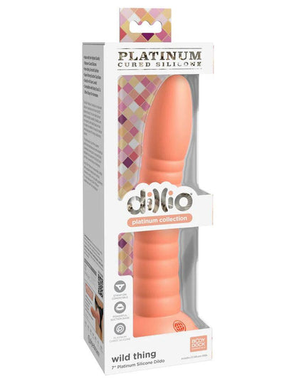 Dillio Platinum - Wild Thing 7 Inch Dildo - Peach - Love It Wet